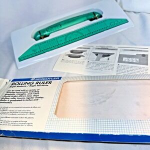 Staedtler Rolling Ruler Vtg In Box